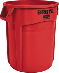 Rubbermaid - 20 Gal Red Round Trash Can - Polyethylene, 22.88" High - A1 Tooling