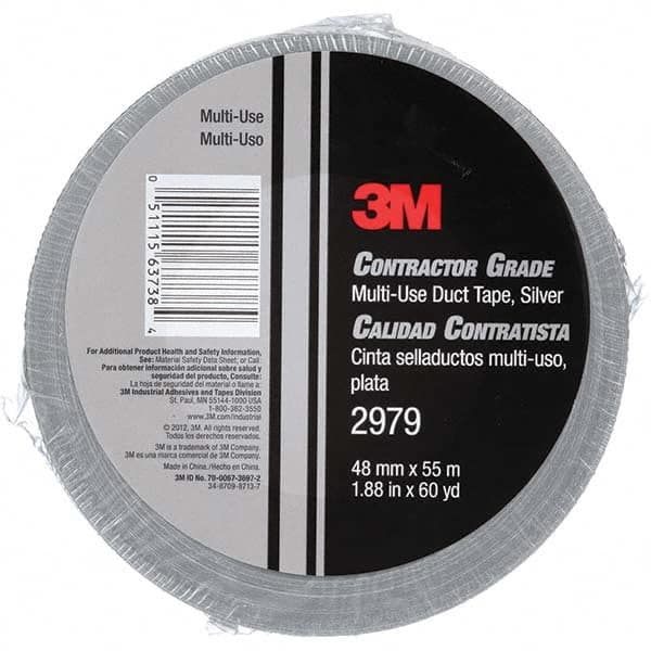 3M - 60 Yd x 1.88" x 7 mil Gray Polyethylene Cloth Duct Tape - A1 Tooling