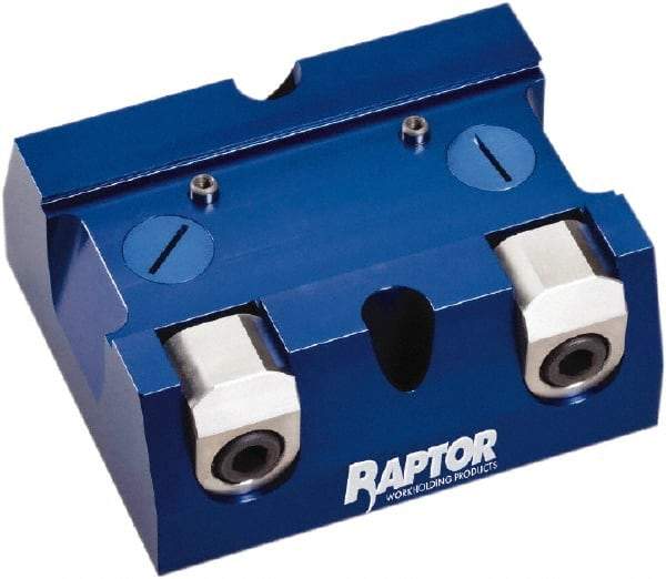 Raptor Workholding - 2-1/4" Jaw Width, 10" High x 8" Long x 10" Wide Dovetail Vise - For Use with 4 & 5 Axis Workholding Systems - A1 Tooling