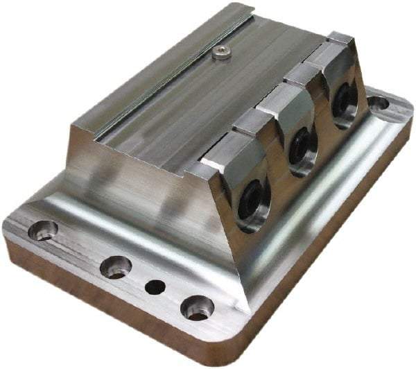 Raptor Workholding - 2-3/4" Jaw Width, 10" High x 10" Long x 8" Wide Dovetail Vise - For Use with 4 & 5 Axis Workholding Systems - A1 Tooling