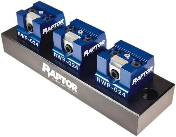 Raptor Workholding - 3/4" Jaw Width, 2-7/8" High x 10" Long x 4" Wide Dovetail Vise - For Use with 4 & 5 Axis Workholding Systems - A1 Tooling