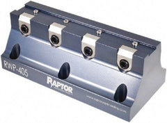 Raptor Workholding - 3/4" Jaw Width, 3" High x 8" Long x 3.8" Wide Dovetail Vise - For Use with 4 & 5 Axis Workholding Systems - A1 Tooling