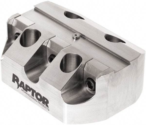 Raptor Workholding - 3/4" Jaw Width, 2" High x 5" Long x 3.9" Wide Dovetail Vise - For Use with 4 & 5 Axis Workholding Systems - A1 Tooling