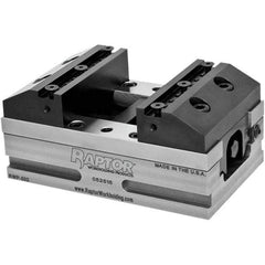 Raptor Workholding - 4" Jaw Width, 2" Throat Depth, Manual Precision Self Centering Vise - 3.937" OAW x 6.94" OAL x 2.971" OAH - A1 Tooling