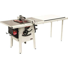 Jet - 10" Blade Diam, 5/8" Arbor Diam, 1 Phase Table Saw - 1-3/4 hp, 27" Wide, 115 Volt, 3-1/8" Cutting Depth - A1 Tooling