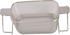 CREST ULTRASONIC - Stainless Steel Parts Washer Basket - 5.177" High, Use with Parts Washers - A1 Tooling