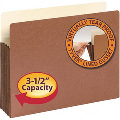 SMEAD - 11-3/4 x 9-1/2", Letter Size, Redrope, Expansion Folders - 11 Point Stock, Straight Tab Cut Location - A1 Tooling