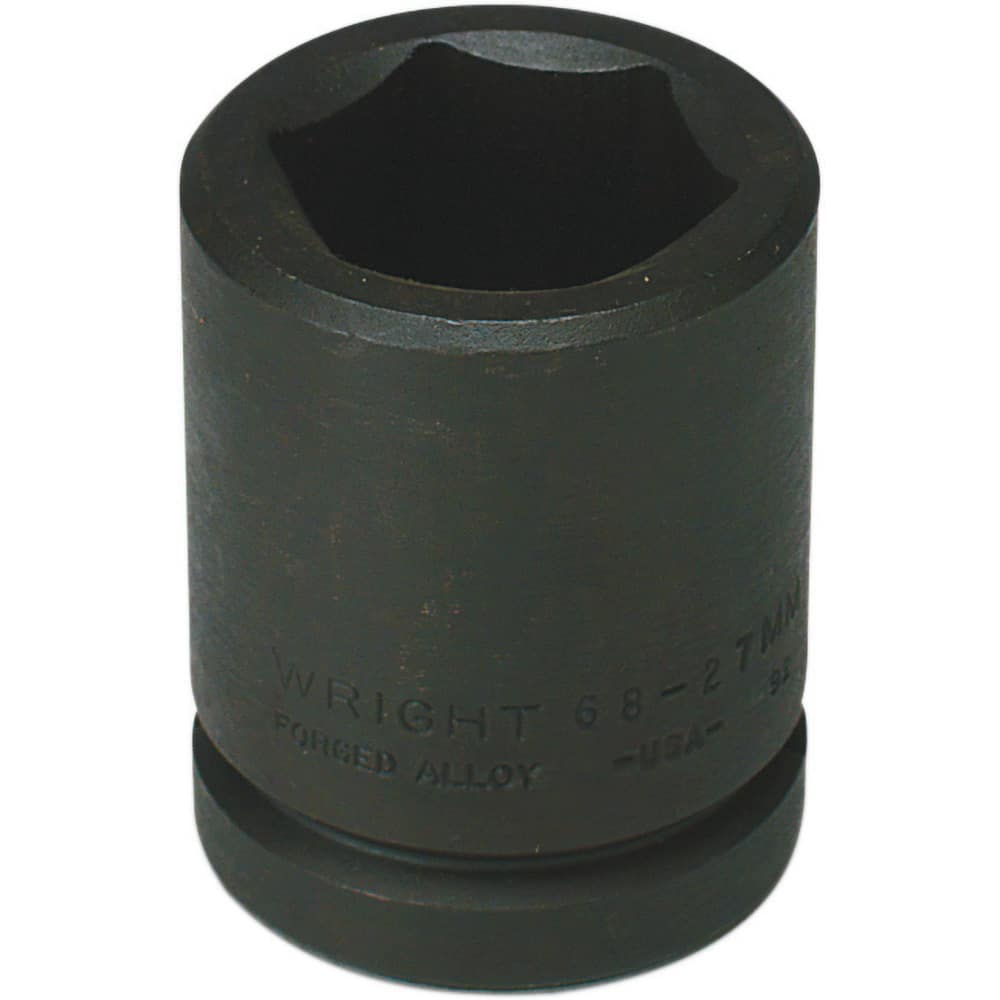 Wright Tool & Forge - Impact Sockets; Drive Size: 3/4 ; Size (mm): 43.0000 ; Type: Standard ; Style: Impact Socket ; Style: Impact Socket ; Style: Impact Socket - Exact Industrial Supply