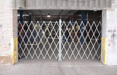 Illinois Engineered Products - 102" High Bi-Parting Folding Gates - Galvanized Steel, Silver - A1 Tooling