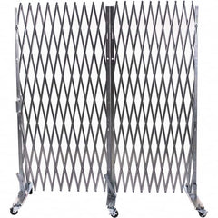 Illinois Engineered Products - 8' High Portable Traffic Control Gate - Galvanized Steel, Silver - A1 Tooling