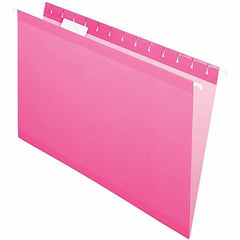 Pendaflex - 8-1/2 x 14", Legal, Pink, Hanging File Folder - 11 Point Stock, 1/5 Tab Cut Location - A1 Tooling