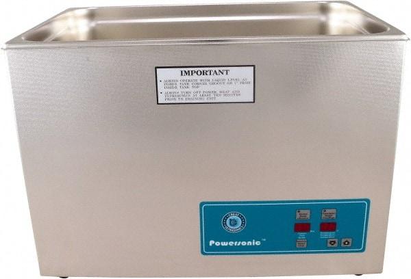 CREST ULTRASONIC - Bench Top Water-Based Ultrasonic Cleaner - 7 Gal Max Operating Capacity, Stainless Steel Tank, 14-1/2" High x 21" Long x 12-3/4" Wide, 230 Input Volts - A1 Tooling