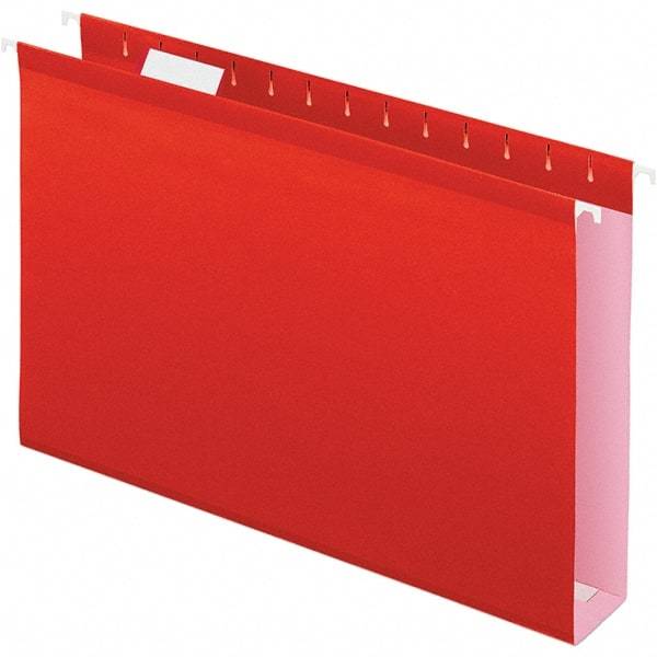 Pendaflex - 8-1/2 x 14", Legal, Red, Hanging File Folder - 11 Point Stock, 1/5 Tab Cut Location - A1 Tooling