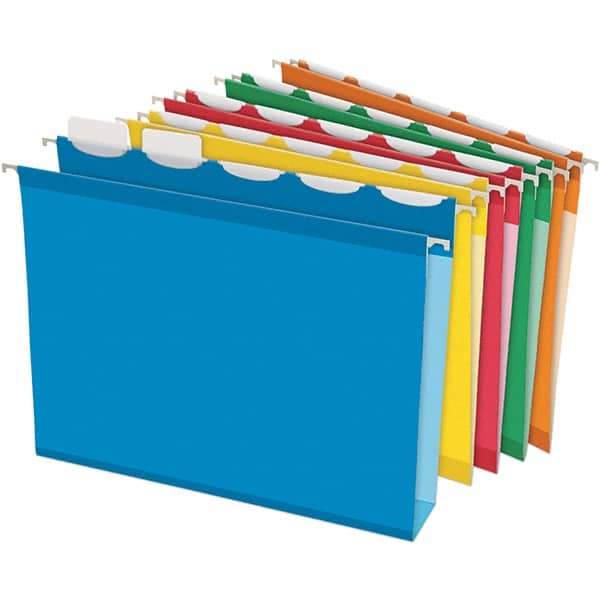 Pendaflex - 8-1/2 x 11", Letter Size, Assorted Colors, Hanging File Folder - 11 Point Stock, 1/5 Tab Cut Location - A1 Tooling