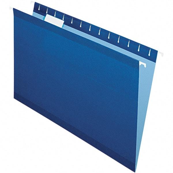 Pendaflex - 8-1/2 x 14", Legal, Navy, Hanging File Folder - 11 Point Stock, 1/5 Tab Cut Location - A1 Tooling