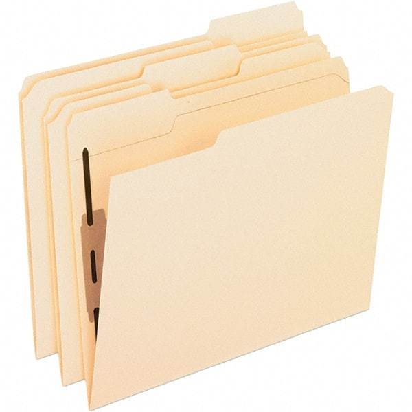 Pendaflex - 8-1/2 x 11", Letter Size, Manila, File Folders with Top Tab - 11 Point Stock, Assorted Tab Cut Location - A1 Tooling