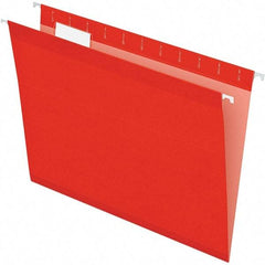 Pendaflex - 8-1/2 x 11", Letter Size, Red, Hanging File Folder - 11 Point Stock, 1/5 Tab Cut Location - A1 Tooling