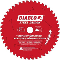 Freud - 9" Blade Diam, 46 Teeth, Carbide-Tipped Cold Saw Blade - 1" Arbor Hole Diam, 1/16" Blade Thickness - A1 Tooling