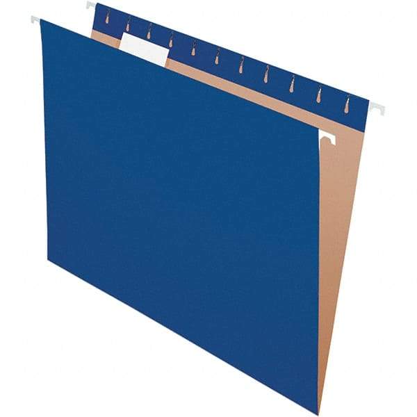 Pendaflex - 8-1/2 x 11", Letter Size, Navy, Hanging File Folder - 11 Point Stock, 1/5 Tab Cut Location - A1 Tooling