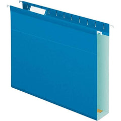 Pendaflex - 8-1/2 x 11", Letter Size, Blue, Hanging File Folder - 11 Point Stock, 1/5 Tab Cut Location - A1 Tooling