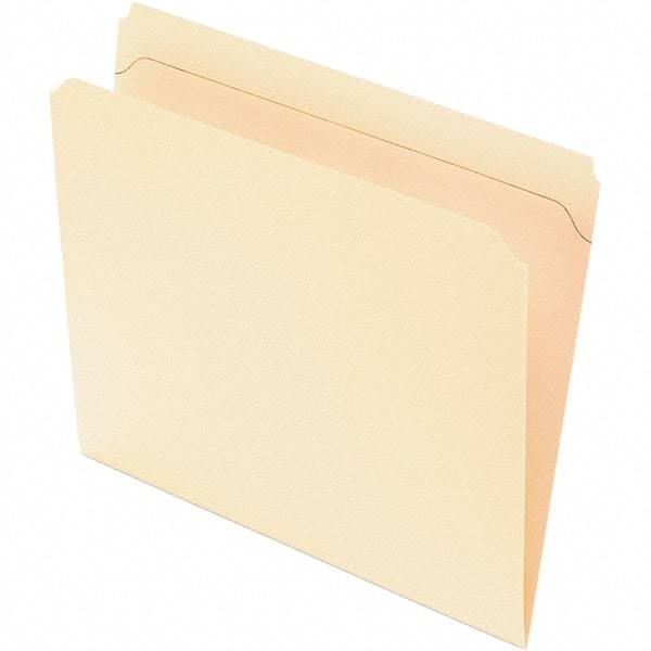 Pendaflex - 8-1/2 x 11", Letter Size, Manila, File Folders with Top Tab - 11 Point Stock, Straight Tab Cut Location - A1 Tooling