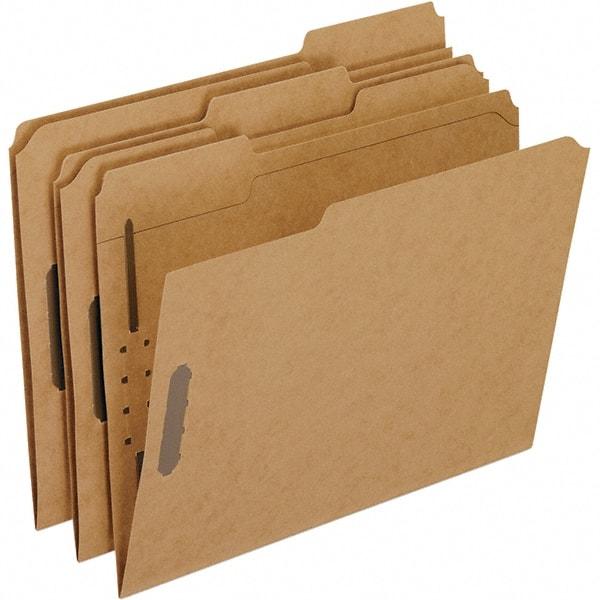 Pendaflex - 8-1/2 x 11", Letter Size, Brown, File Folders with Top Tab - Assorted Tab Cut Location - A1 Tooling