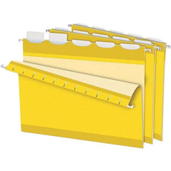 Pendaflex - 8-1/2 x 11", Letter Size, Yellow, Hanging File Folder - 11 Point Stock, 1/5 Tab Cut Location - A1 Tooling