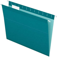 Pendaflex - 8-1/2 x 11", Letter Size, Teal, Hanging File Folder - 11 Point Stock, 1/5 Tab Cut Location - A1 Tooling