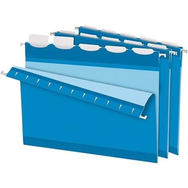 Pendaflex - 8-1/2 x 11", Letter Size, Blue, Hanging File Folder - 11 Point Stock, 1/5 Tab Cut Location - A1 Tooling