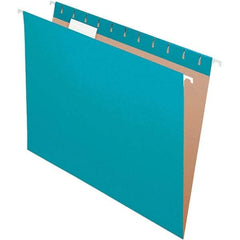 Pendaflex - 8-1/2 x 11", Letter Size, Teal, Hanging File Folder - 11 Point Stock, 1/5 Tab Cut Location - A1 Tooling