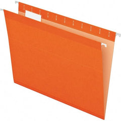 Pendaflex - 8-1/2 x 11", Letter Size, Orange, Hanging File Folder - 11 Point Stock, 1/5 Tab Cut Location - A1 Tooling