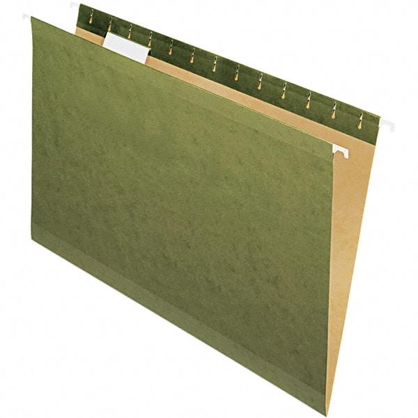 Pendaflex - 8-1/2 x 14", Legal, Standard Green, Hanging File Folder - 11 Point Stock, Straight Tab Cut Location - A1 Tooling