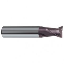 7/16 Dia. x 2-1/2 Overall Length 2-Flute Square End Solid Carbide SE End Mill-Round Shank-Center Cut-Firex - A1 Tooling