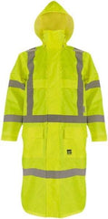 Viking - Size M, High Visibility Lime, Coat - 40" Chest, 2 Pockets, Detachable Hood, Hook & Loop Wrist - A1 Tooling