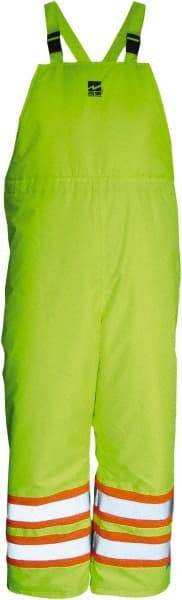 Viking - Size 4XL, High Visibility Lime, Cold Weather Bib Overall - Hook & Loop Ankle - A1 Tooling