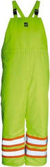 Viking - Size 3XL, High Visibility Lime, Cold Weather Bib Overall - Hook & Loop Ankle - A1 Tooling