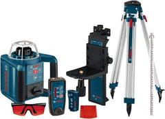 Bosch - 1,000' Measuring Range, 1/8" at 100' Accuracy, Self-Leveling Horizontal & Vertical Rotary Laser - ±5° Self Leveling Range, 1 Beam, 2-D Battery Included - A1 Tooling