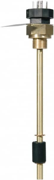 Barksdale - 158°F Normally Closed, Liquid Level & Temperature Switch - 6.29" Level Normally Open, 1" NPT Male, M12 Plug - A1 Tooling