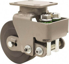 Hamilton - 6" Diam x 2" Wide, Impact-Resistant Cast Nylon Swivel Caster - 1,645 Lb Capacity, Top Plate Mount, 4" x 5" Plate, Sealed Precision Ball Bearing Bearing - A1 Tooling