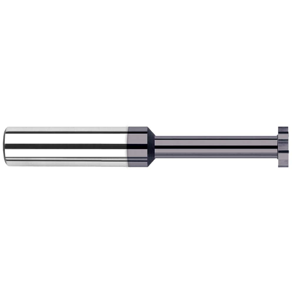 Harvey Tool - 1/8" Cut Diam, 0.5mm Cut Width, 1/8" Shank, Straight-Tooth Woodruff Keyseat Cutter - Exact Industrial Supply