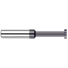 Harvey Tool - 1/4" Cut Diam, 1/64" Cut Width, 1/4" Shank, Straight-Tooth Woodruff Keyseat Cutter - Exact Industrial Supply