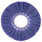 4" Diameter - Crimped Filament Narrow Face Wheel - 0.026/120 Grit - 1/2-3/8" Arbor - A1 Tooling