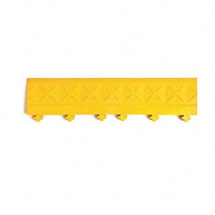 Ergo Advantage - 18" Long x 4" Wide x 1" Thick, Anti-Fatigue Modular Matting Anti-Fatigue Flooring - Male, 1 Interlocking Side, Yellow, For Dry Areas - A1 Tooling