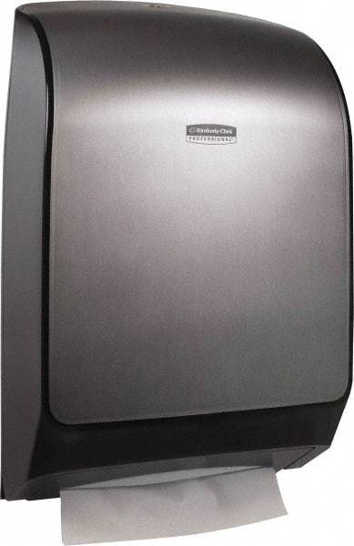 Kimberly-Clark Professional - Manual, Metal/Plastic Paper Towel Dispenser - 18.8" High x 12.69" Wide x 5.52" Deep, Silver - A1 Tooling