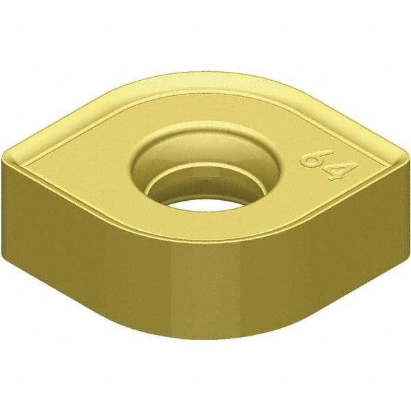 Kennametal - SNHJ120660 Grade KCSM40 Carbide Milling Insert - TiN Finish, 4.52mm Thick, 1/2" Inscribed Circle, 6mm Corner Radius - A1 Tooling