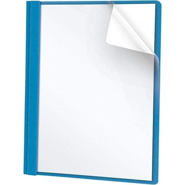 UNIVERSAL - 11" Long x 8-1/2" Wide Report Cover with Tang/Prong Binding - Light Blue - A1 Tooling