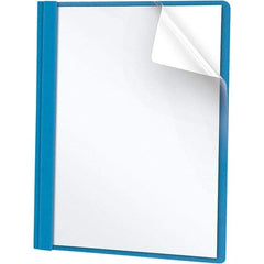 UNIVERSAL - 11" Long x 8-1/2" Wide Report Cover with Tang/Prong Binding - Light Blue - A1 Tooling