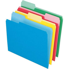 Pendaflex - 11-5/8 x 9-1/2", Letter Size, Assorted Colors, File Folders with Top Tab - 11 Point Stock, Assorted Tab Cut Location - A1 Tooling