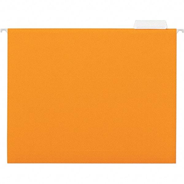 UNIVERSAL - 9-1/2x11-3/4", Letter Size, Orange, Hanging File Folder - 11 Point Stock, 1/5 Tab Cut Location - A1 Tooling