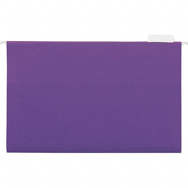 UNIVERSAL - 9-1/2x11-3/4", Legal, Violet, Hanging File Folder - 11 Point Stock, 1/5 Tab Cut Location - A1 Tooling